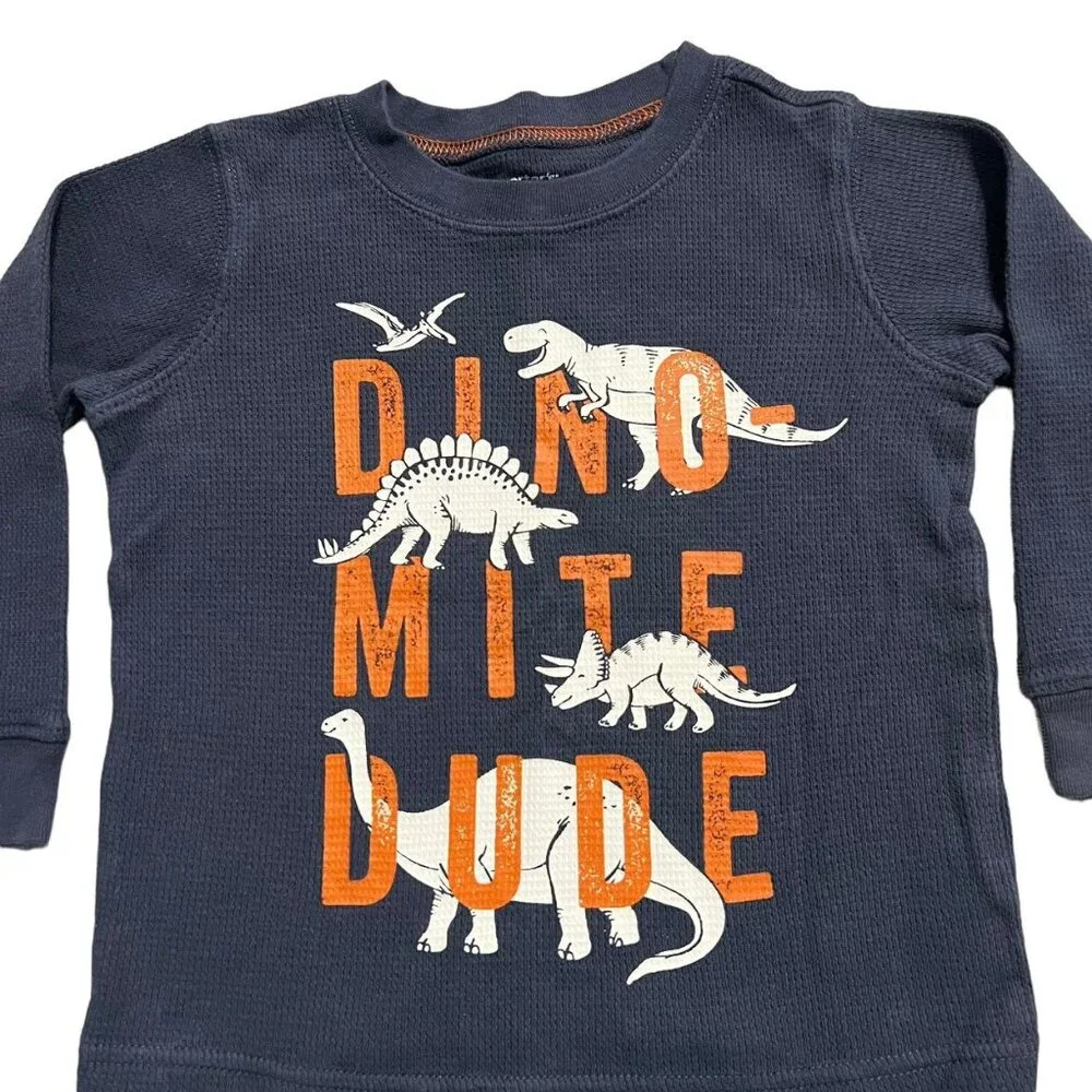 Carter's 18m Dinosaur Waffle Knit Shirt